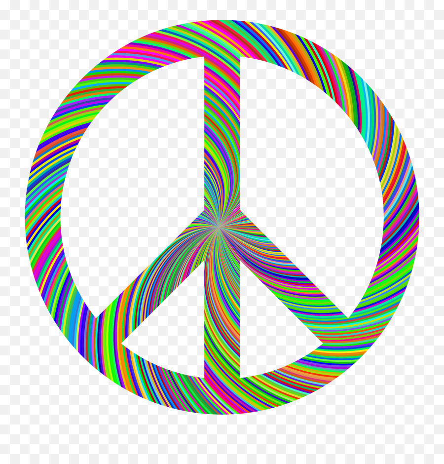 Clipart - Sixties Peace Sign Png Download Full Size Transparent 70s Peace Sign Emoji,Fb Emoticons Peace