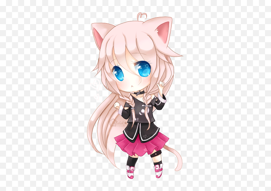 Kawaii Anime Girl Love Gif - Novocomtop Cat Girl Anime Gif Transparent Emoji,Nico Nico Nii Emoji