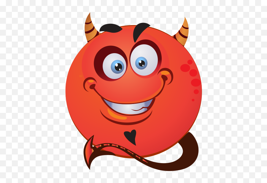 Devil Emoji Decal - Happy,Emoji Devil Grin