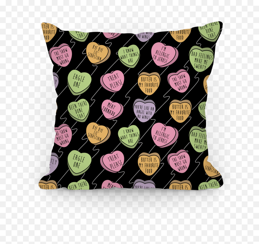 Andy Quotes Conversation Hearts Pillows - Decorative Emoji,Emotion Makes Great Is A Terrible Quote