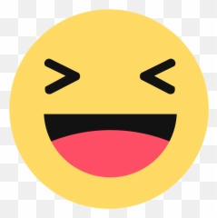 Facebook Haha Emoji Png - Facebook Haha React Png,Like Emoji