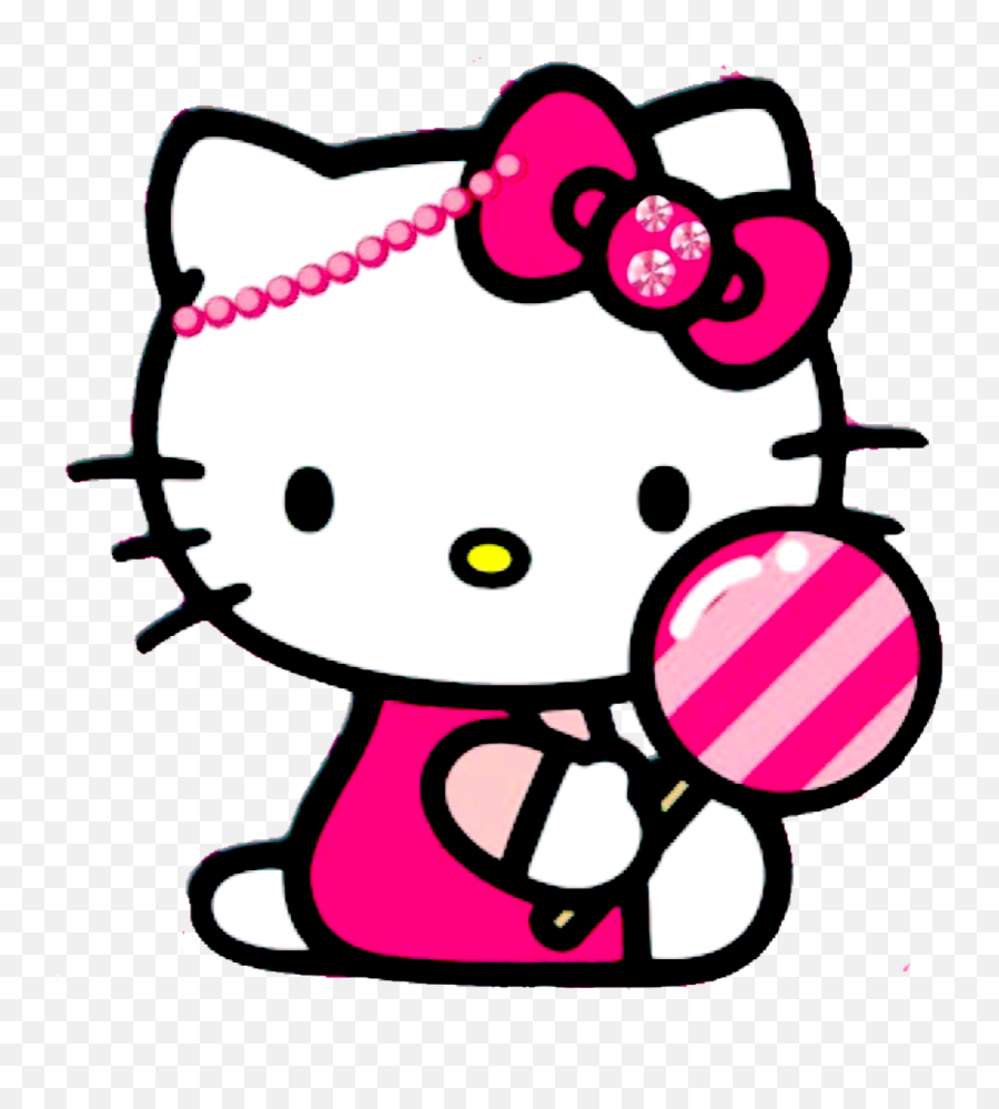Hello Kitty Pictures - Hello Kitty Head Purple Emoji,Hello Kitty Happy Birthday Emoticon