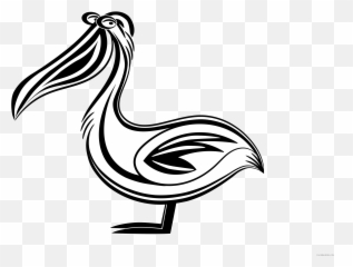 Pelican Coloring Pages Pelican 2 - Pelican Clipart Svg Emoji,Pelican Emoji