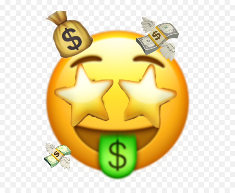 Emoji Fun Doit Improving Money Sticker By Ya Girl - Happy,Oh My God Emoticon