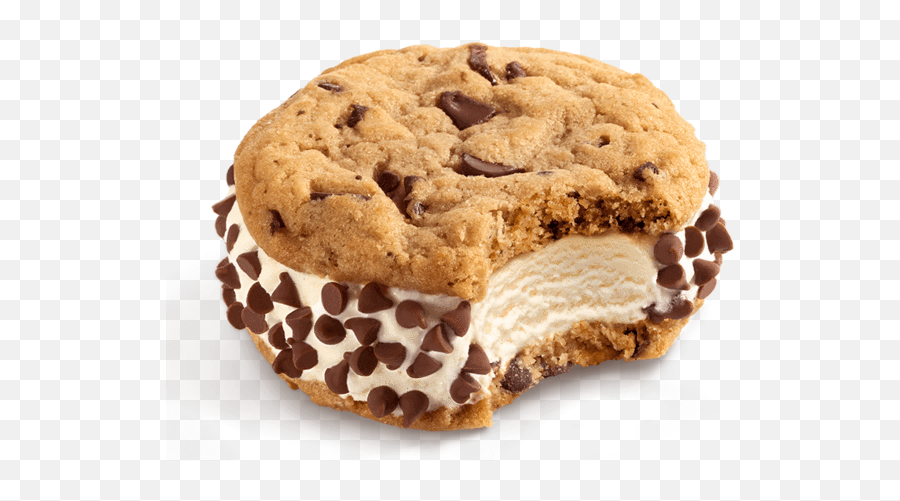 Ice Cream Treats - Chocolate Chip Ice Cream Sandwich Emoji,Ice Cream Emoji Changing Pillow