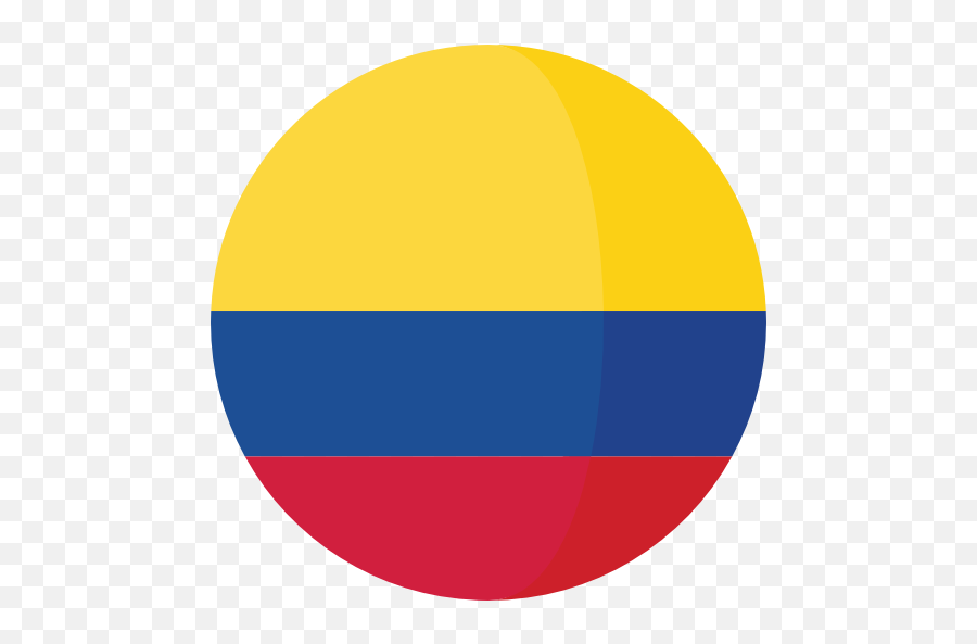 Yellow Circle Clip Art Colorfulness - Colombia Flag Icon Emoji,Bandera De Colombia Emoji