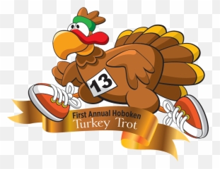 Hoboken Turkey Trot - Cartoon Turkey Trot Emoji,Roast Turkey Emoji