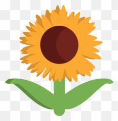 Sunflower Emoji Clipart - Sunflower Emoji Png,Sunflower Emoji