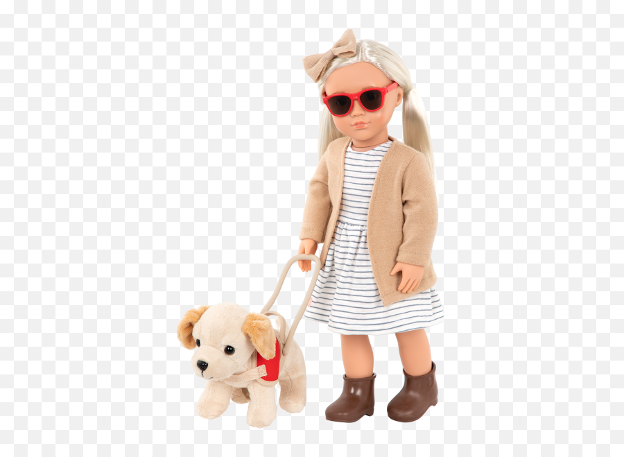 Marlow 18 - Inch Doll U0026 Pet Guide Dog Our Generation Our Generation Doll Marlow Emoji,Dog Emoji Glasses