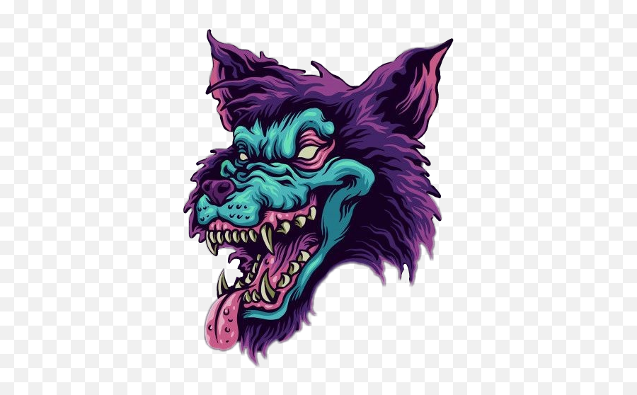 Wolf Werewolf Wolfdog Sticker - Mythical Creature Emoji,Werewolf Emoji