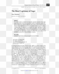 The Moral Legitimacy Of Anger - Document Emoji,Prager U Liberals Emotion