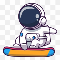 Best Premium Spaceman Doing Skateboarding Illustration Emoji,Spaceman Emoji Gif