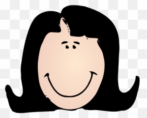 Woman With Black Hair Clip Art At Clker - Black Hair Girl Emoji,Black Woman Emoticon