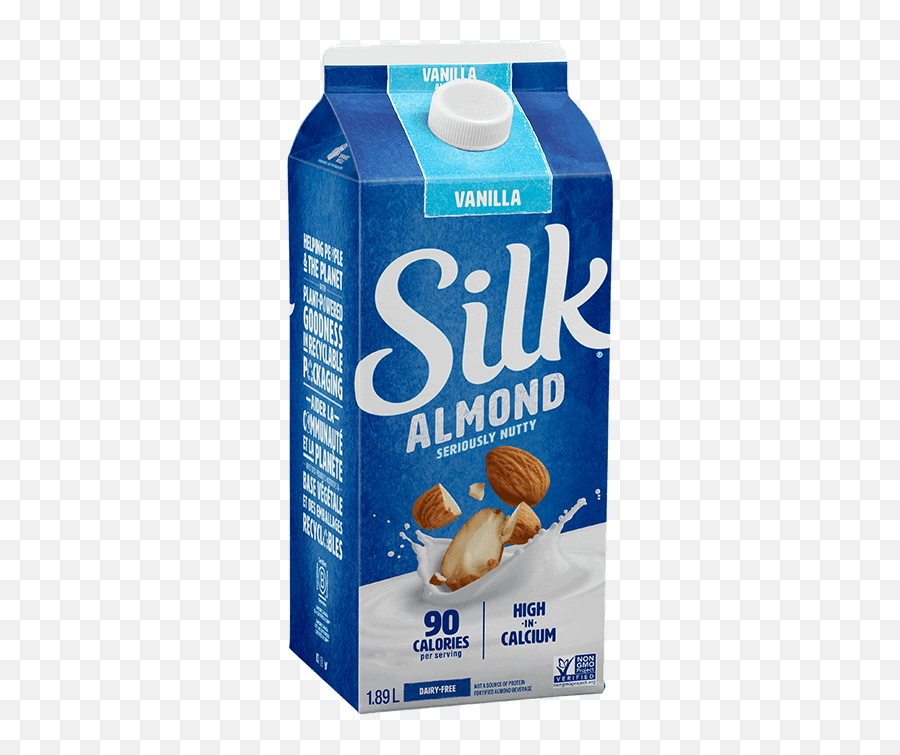 Try Our Vanilla Almond Beverage Dairy Free Silk Canada Emoji,Facebook Emoticons Almond