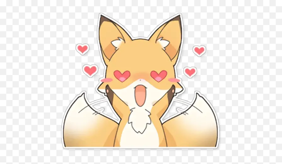 Girly Fox Stickers For Whatsapp Emoji,Emojis Ios Fox