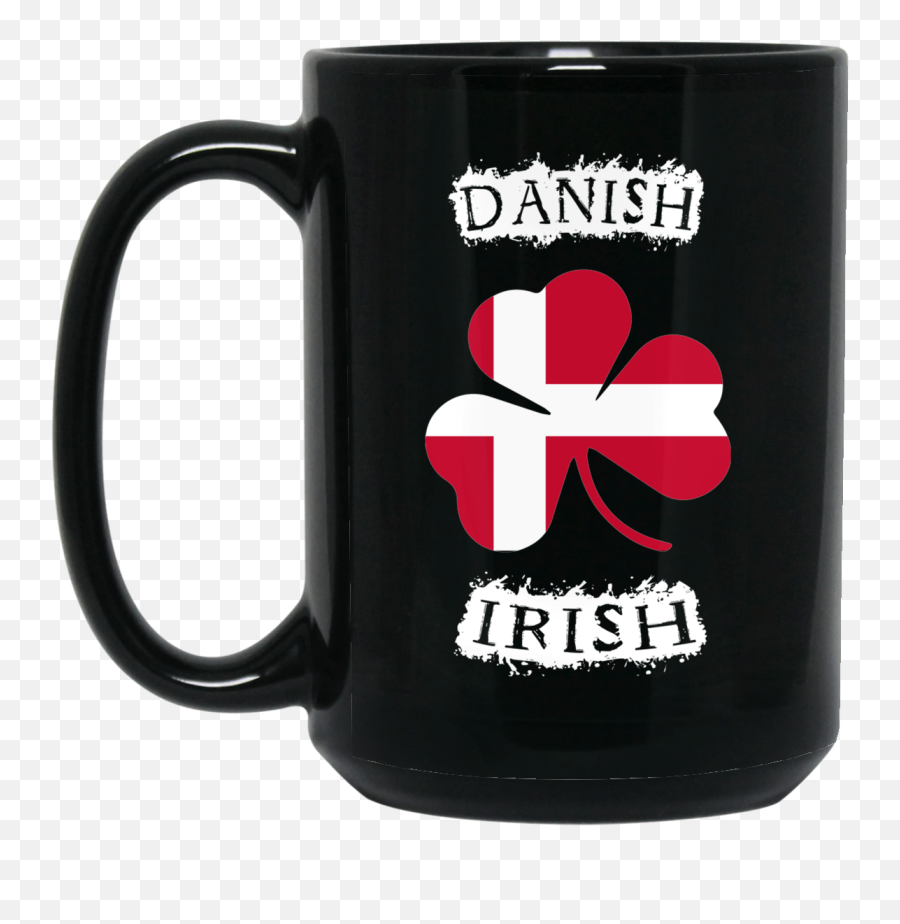 Danish Irish Shirt Flag Danish Black Mug Emoji,Best Irish Emojis