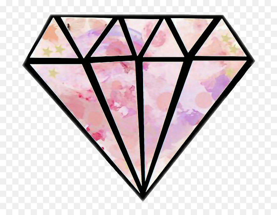 Dimond Tumblr Pink Sticker - Cute Diamonds Emoji,Dimond Emoji