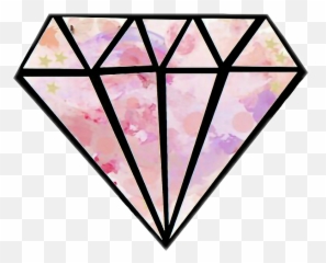 Dimond Tumblr Pink Sticker - Cute Diamonds Emoji,Dimond Emoji