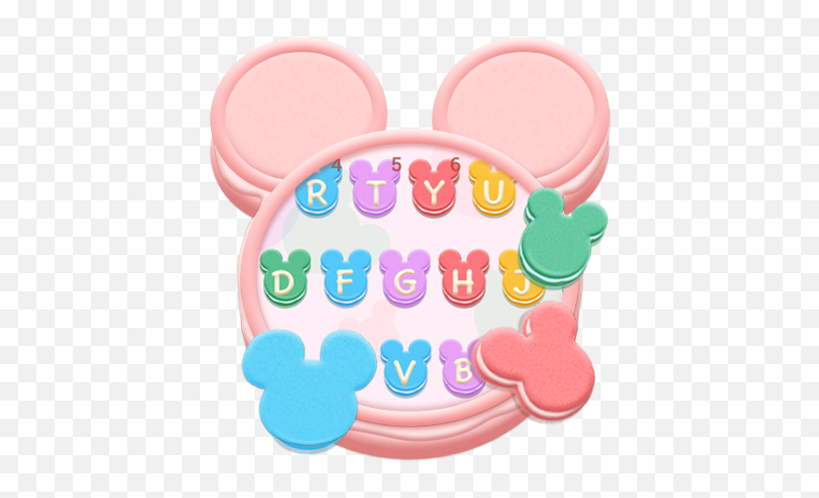 Tasty Mickey Macaroon Keyboard - Mickey Macaroon Emoji,Emoji Macaroons