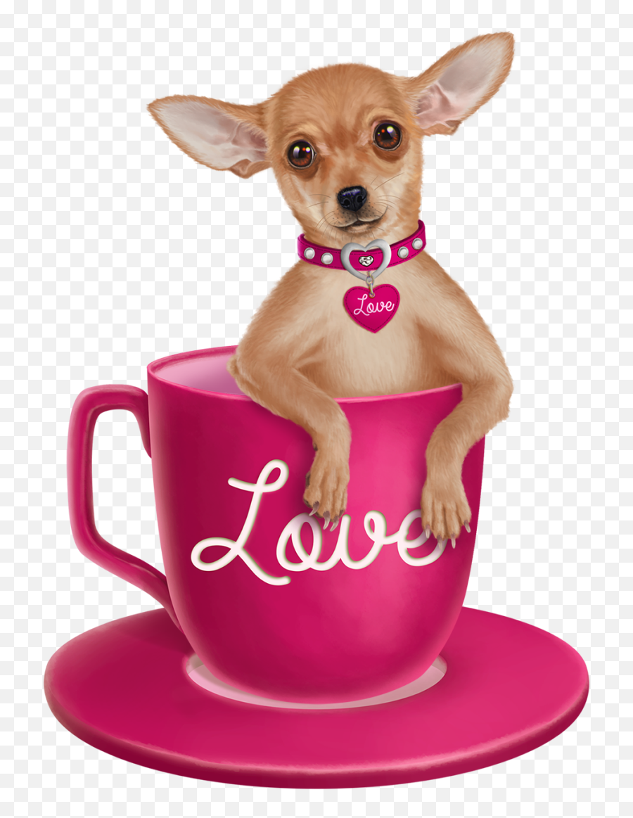 Dog Artwork Puppy Art Chihuahua - Teacup Chihuahua Png Emoji,Chihuahua Emoticons