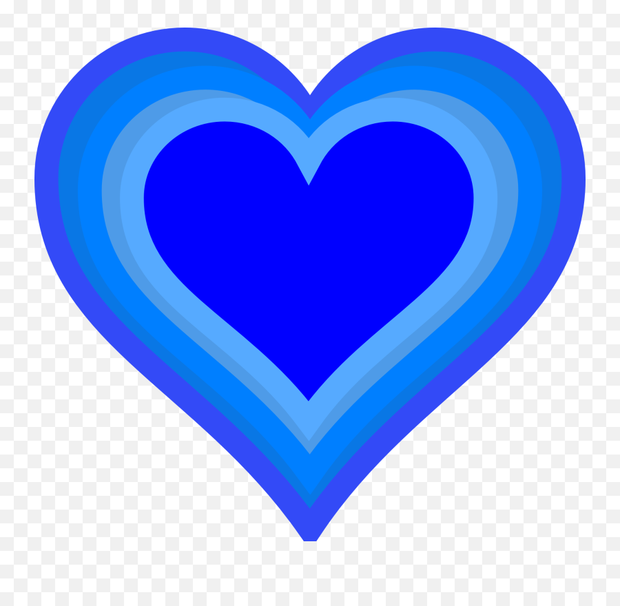 Best Heart Clipart - Gambar Love Warna Biru Emoji,Giant Heart Emoji