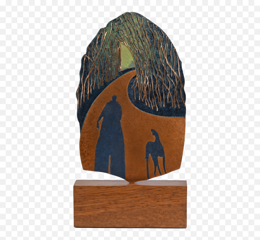 Letu0027s Go Vi Long Shadows By Philip Hearsey 2019 Sculpture Bronze Wood - Singulart Plank Emoji,Artworks Evoking Emotion