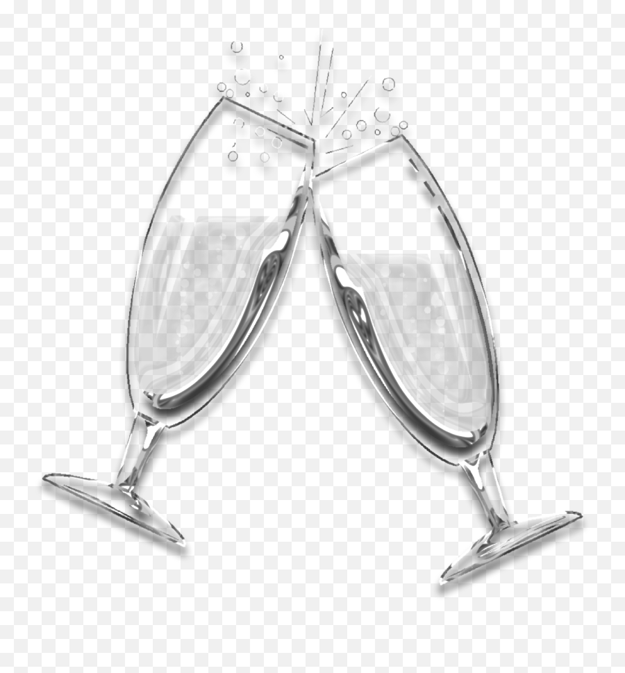Champagne Toast Newyears Sticker - Champagne Glass Emoji,Clinking Glasses Emoji