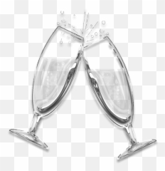 Champagne Toast Newyears Sticker - Champagne Glass Emoji,Clinking Glasses Emoji