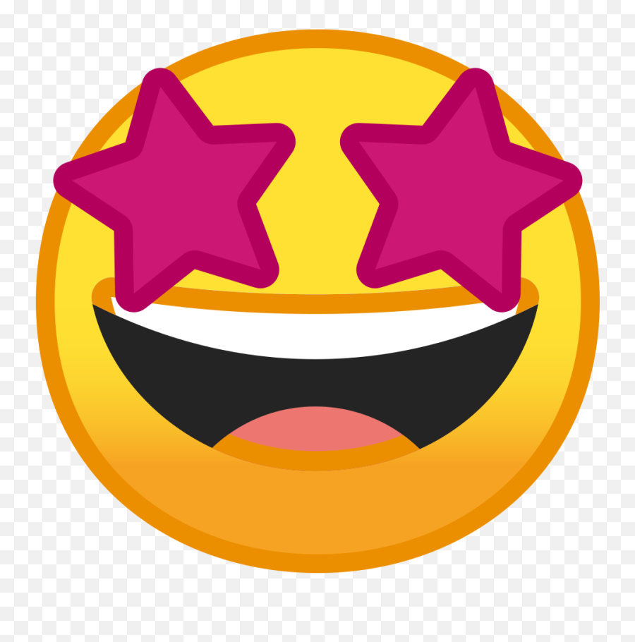 Emoji Star Png Database Of Emoji Emoji Clip Art Stop - Emoji Face With Star Eyes,Happy Face Emoji