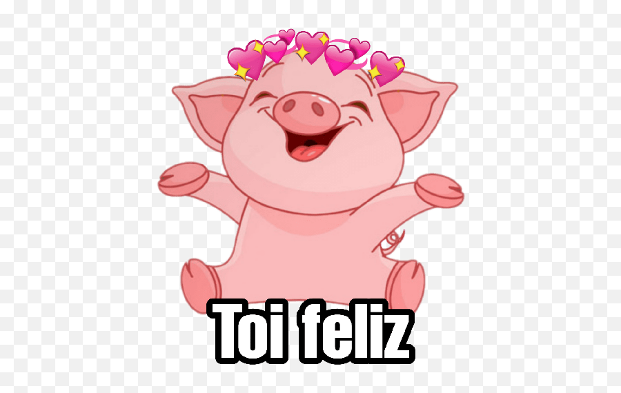 Pin On Castellano - Cartoon Cute Little Pig Emoji,Yuri On Ice Emojis