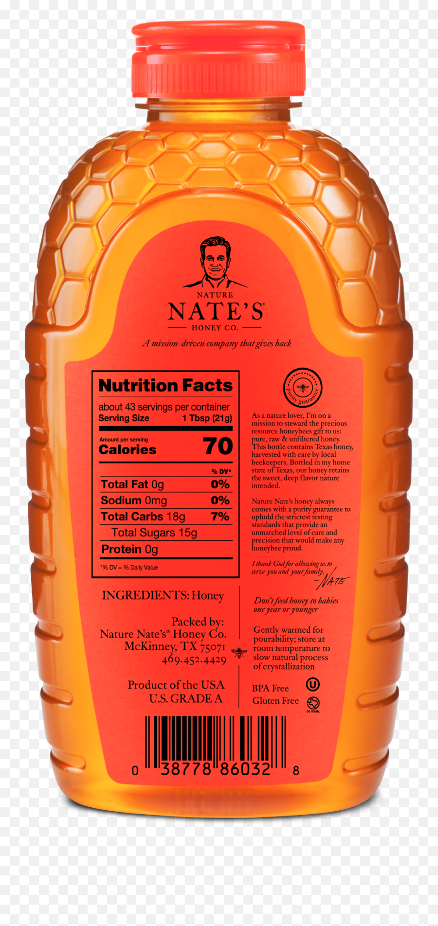 Nature Nateu0027s 100 Pure Texas Raw U0026 Unfiltered Honey 32 Oz - Nature Nates Emoji,Emotion Ceramics Pecan Tile For Sale