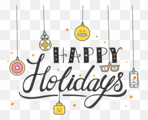 Happy Holidays Png Transparent Image - Transparent Happy Holidays Calligraphy Emoji,Holiday Emojis And Decorations Transparent Background