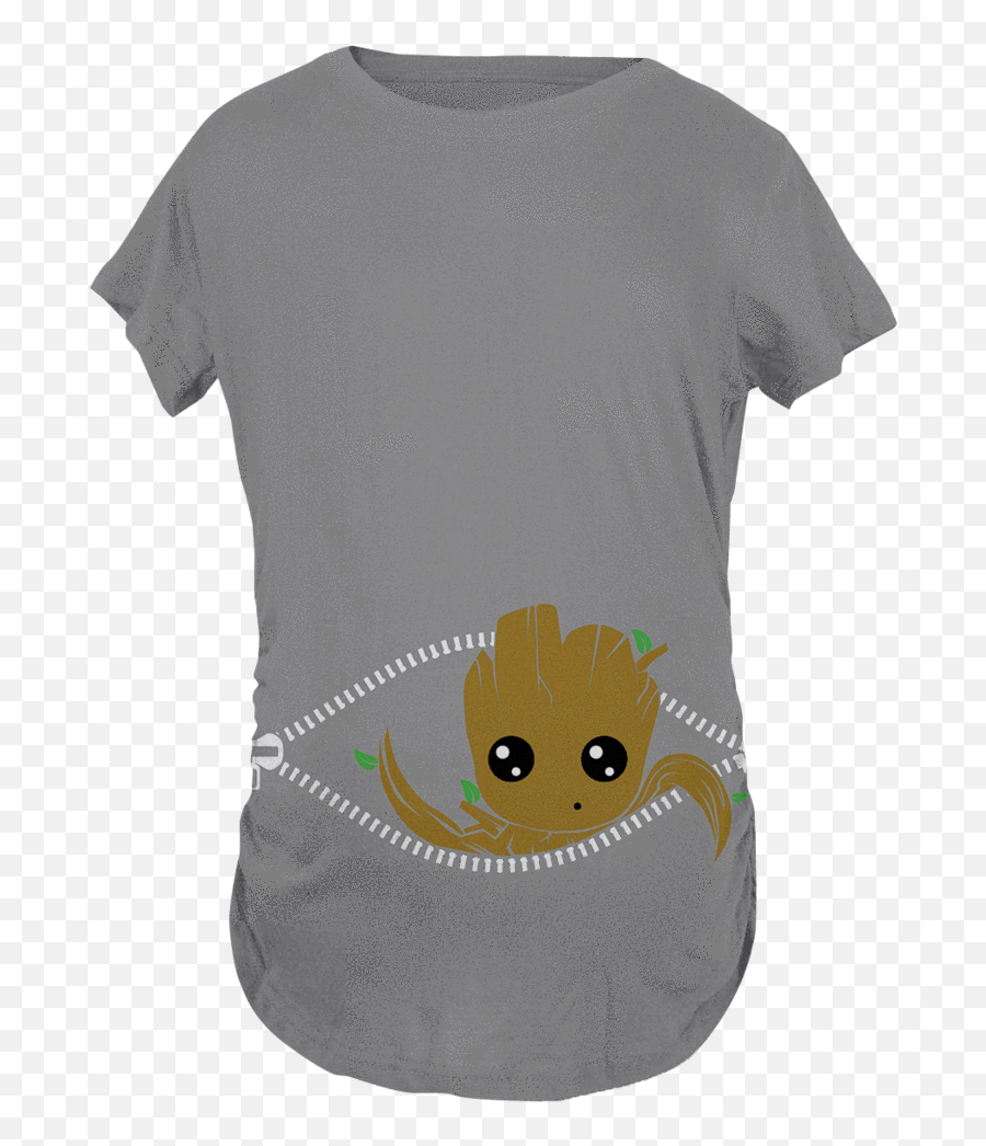 Baby Groot Peeking Maternity T - Shirt U2013 Fandomaniaxstore Baby Hulk Maternity Shirt Emoji,Groot Emoji Facebook