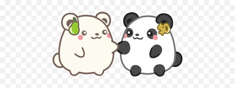 Cute Cartoon Chibi Panda Gif - Kawaii Gif Cute Bff Emoji,Emojis Animados Ni?os