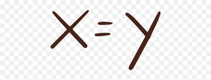 Xu003dy Equivalence Formula Hand Drawn Element Transparent Png - Dot Emoji,*xy* Emoticon