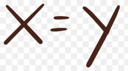 Xu003dy Equivalence Formula Hand Drawn Element Transparent Png - Dot Emoji,*xy* Emoticon