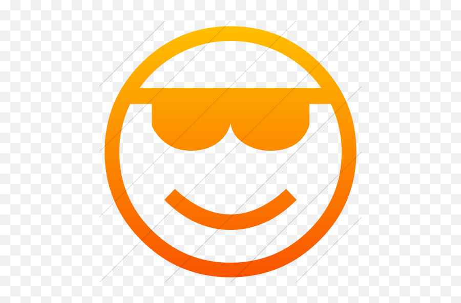 Iconsetc Simple Orange Gradient Classic Emoticons Smiling - Happy Emoji,Smiling Face Emoticons