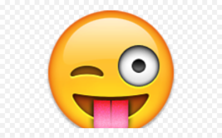 Emoji Face Clipart Wink - Wink Tongue Emoji Png,Puppy Eyes Emoji
