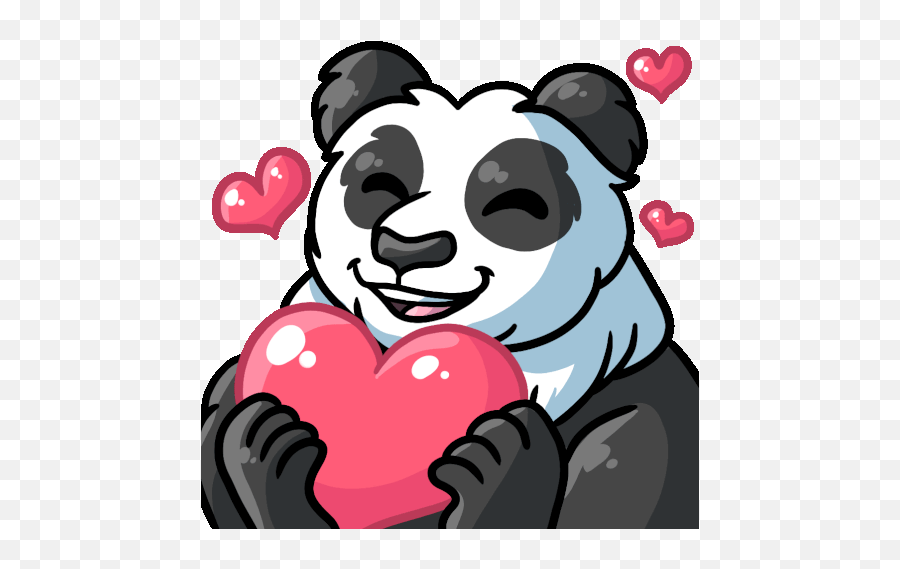 Giantpanda Pandaolove Sticker - Giantpanda Panda Pandaolove Emoji,Anime Emojis Art