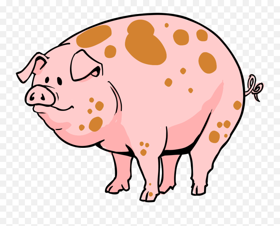 Free Cartoon Pig Pic Download Free Cartoon Pig Pic Png Emoji,Emoticon De Cerdito Con Ojos De Corazon