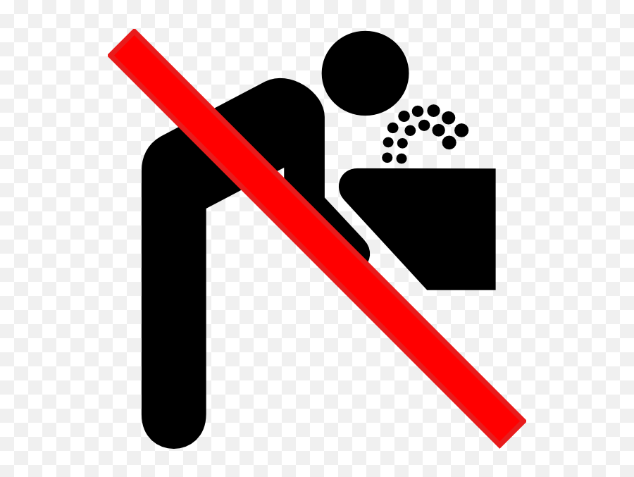 Do Not Use Water Fountain Clipart - No Drinking Fountain Emoji,Drinking Emojis