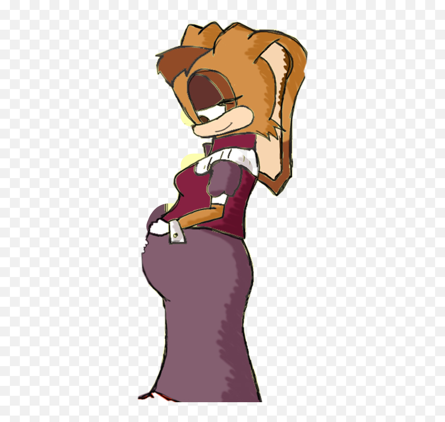 Vallniatherabbit Pregnant Sticker - Fictional Character Emoji,Pregnant Emoji App