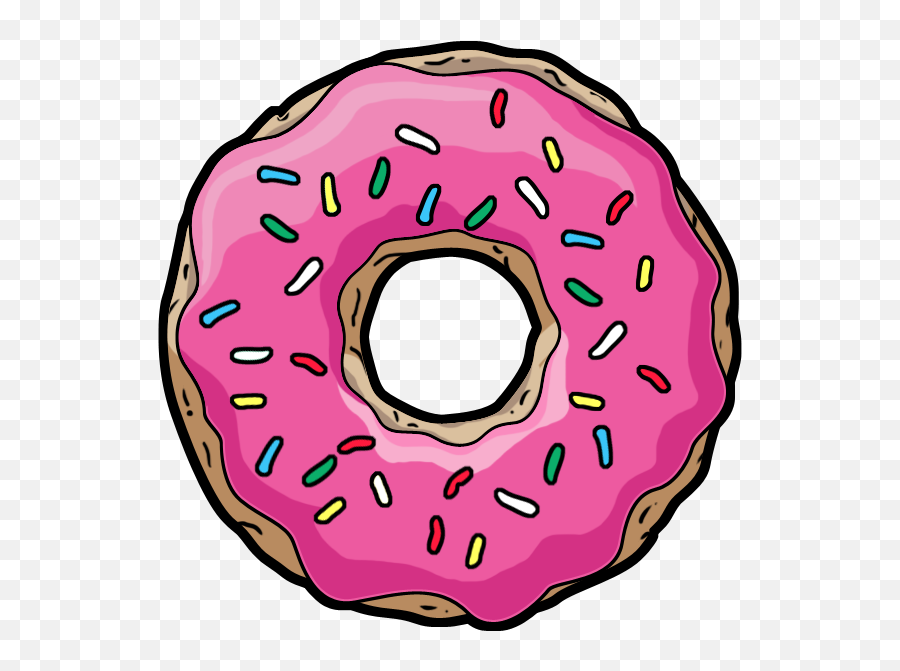 Download Homer Bart Donuts Donut Marge The Simpsons Clipart - Clipart Donut Emoji,Homer Emoticon