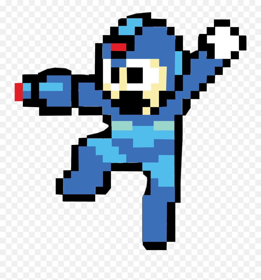 Ftestickers 8bit Megaman Arcadegames - Pixel Transparent Mega Man Emoji,Megaman Emoji