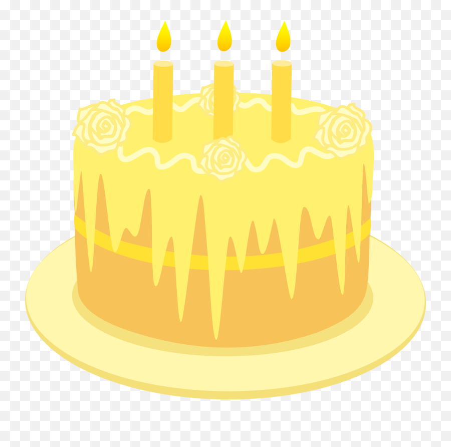 Yellow Birthday Cake Png - Yellow Cake Png Emoji,Birthday Cake Emoticons