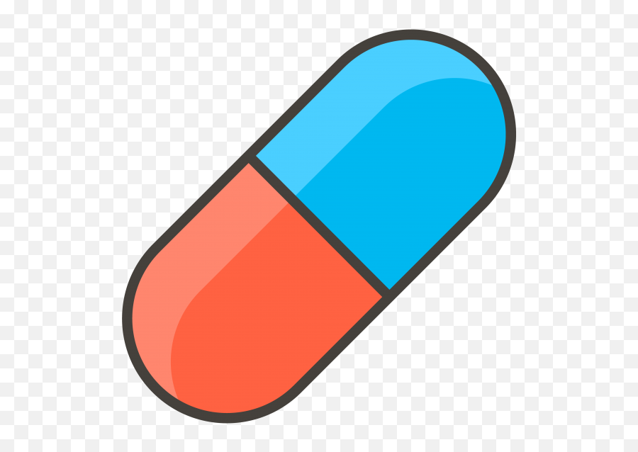 Pill Emoji - Red And Blue Pill Clipart,Medicine Emoji