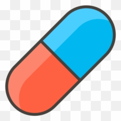Pill Emoji - Red And Blue Pill Clipart,Medicine Emoji