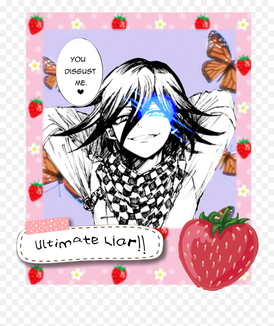 The Most Edited - Danganronpa Coloring Pages Kokichi Emoji,Orange Cherry Strawberry Fist Emoji