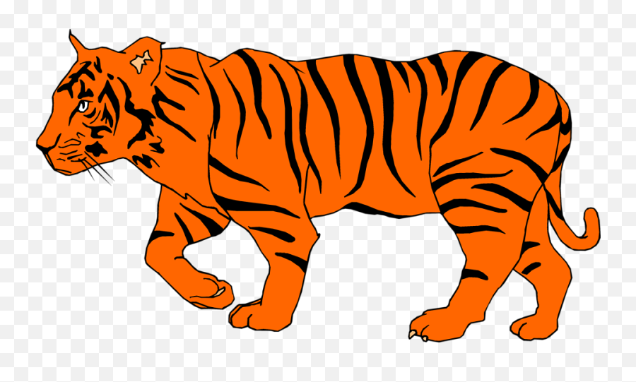 Bengal Tiger Clip Art - Clipartix Tiger Clipart Transparent Background Gif Emoji,Tiger Emoji