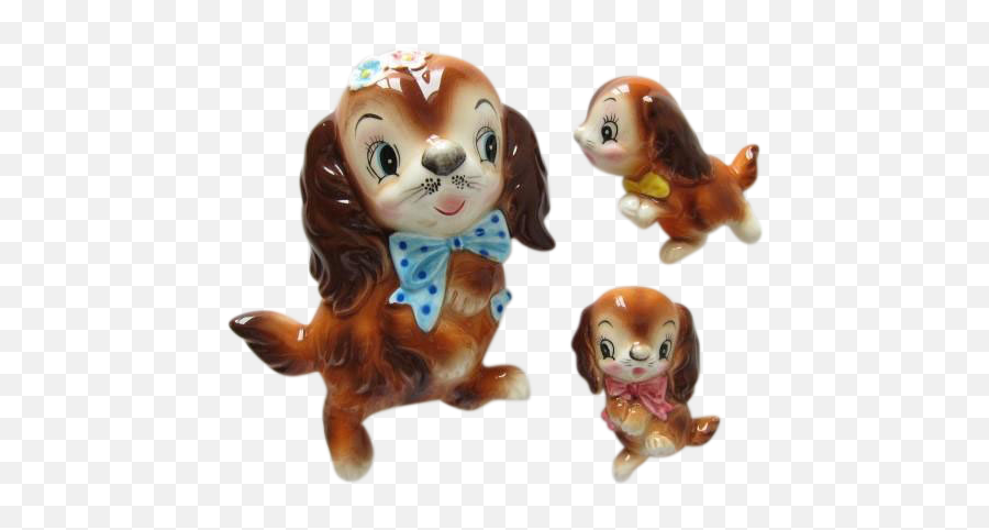 Super Cute Vintage Py Cocker Spaniel - Dog Toy Emoji,Cutsey Girl Emojis